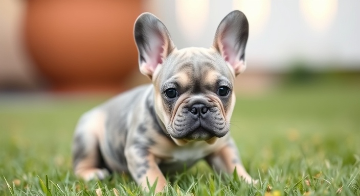 Blue Fawn Pied French Bulldogs