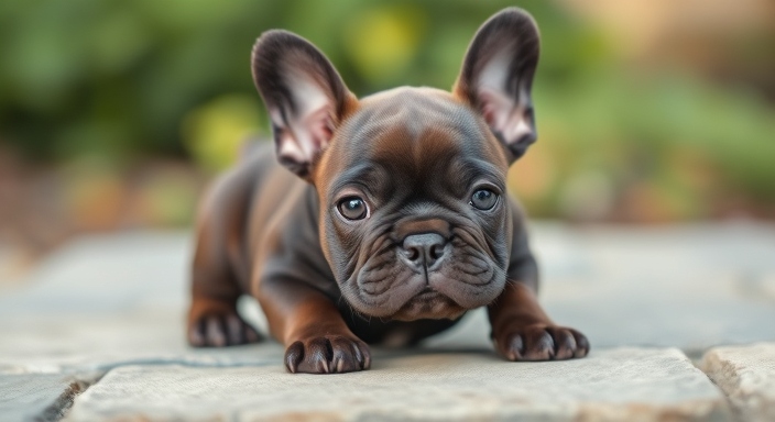 early stage cherry eye french bulldog puppy