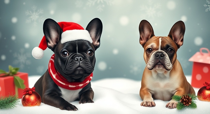 French Bulldog Christmas Cards