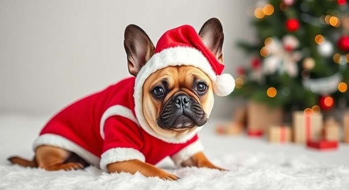 French Bulldog Christmas Costumes