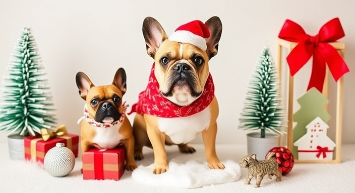 French Bulldog Christmas Decor