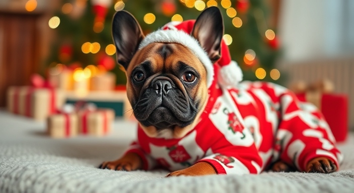 French Bulldog Christmas Pajamas