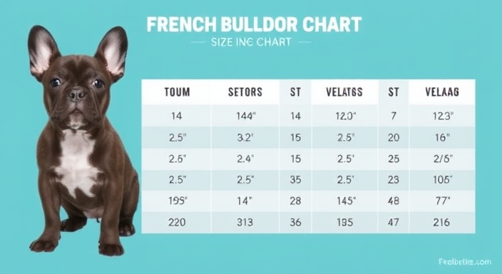 french bulldog puppy size chart