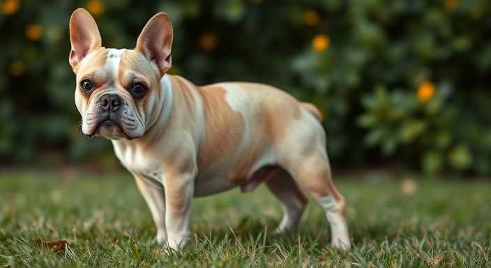 Grown Fawn Pied French Bulldogs