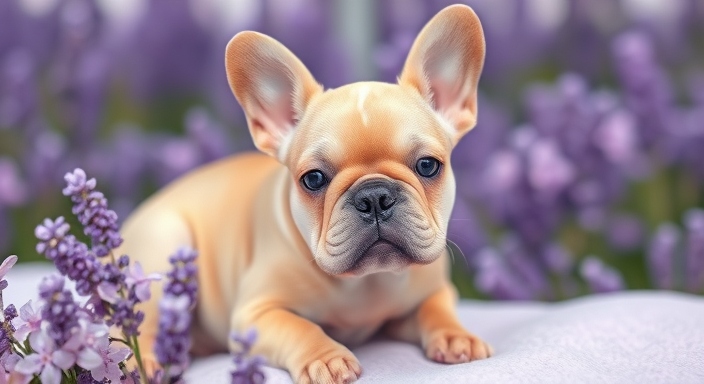 Lavender Lilac Fawn French Bulldogs