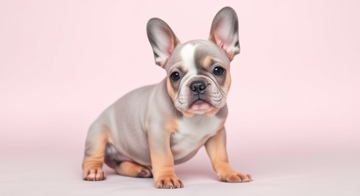 Lilac Blue and Tan French Bulldogs