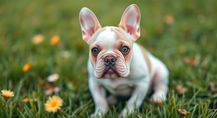 Lilac Pied French Bulldogs